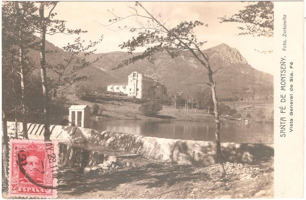 Postais: SANTA F&Eacute; DE MONTSENY VISTA GENERAL DE STA F&Eacute; 1926