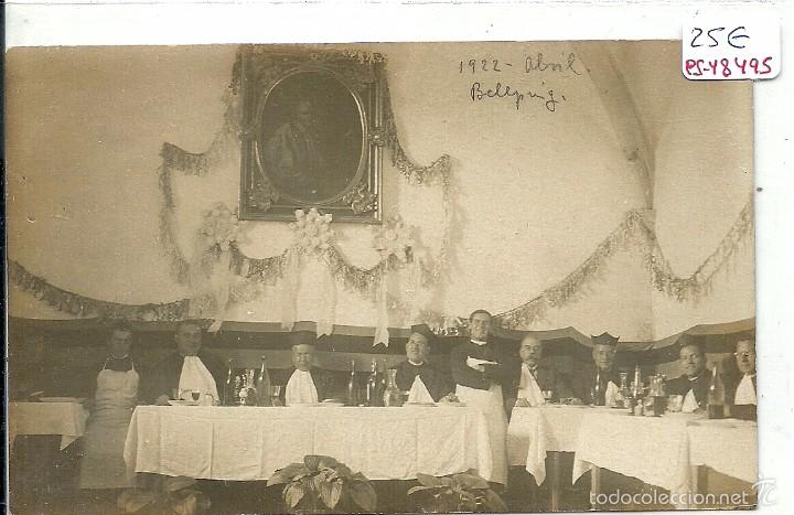 Postkarten: (PS-48495)POSTAL FOTOGRAFICA DE BELLPUIG-SEMINARISTAS,ABRIL 1922