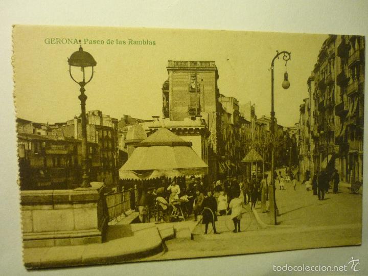 Postales: postal gerona paseo de las ramblas bb - Foto 1