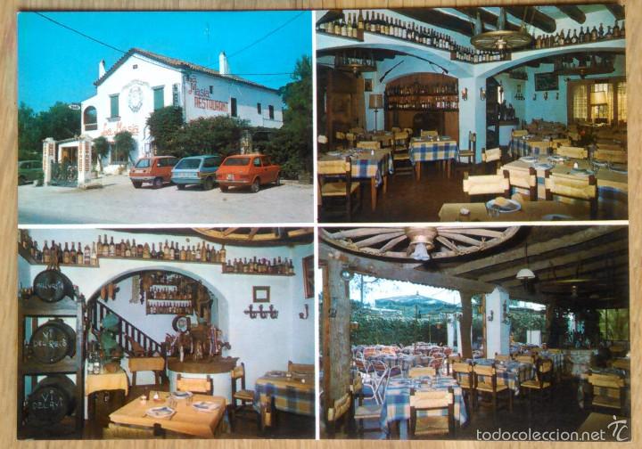 Postales: SITGES - RESTAURANTE LA MASIA - Foto 1