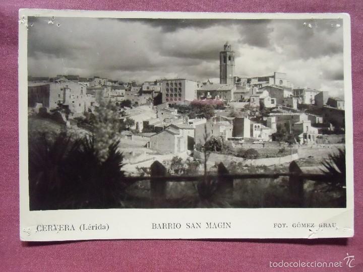 Postales: CERVERA(Lleida) postal sin circular , foto G&oacute;mez Grau.