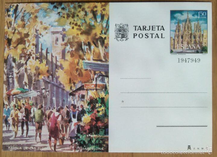 Postales: BARCELONA - RAMBLA DE LAS FLORES - Foto 1