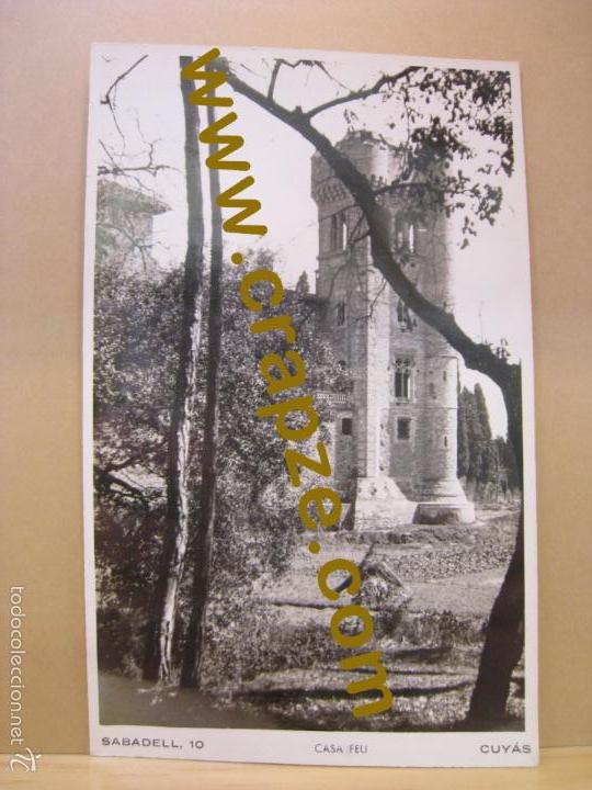 Postales: SABADELL: CASA FEU - CUYAS - POSTAL ORIGINAL - Foto 1