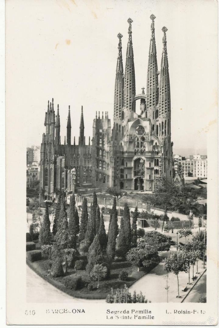 Postkarten: Barcelona.- Sagrada Familia. L. Roisin - Foto. n&ordm;  518.