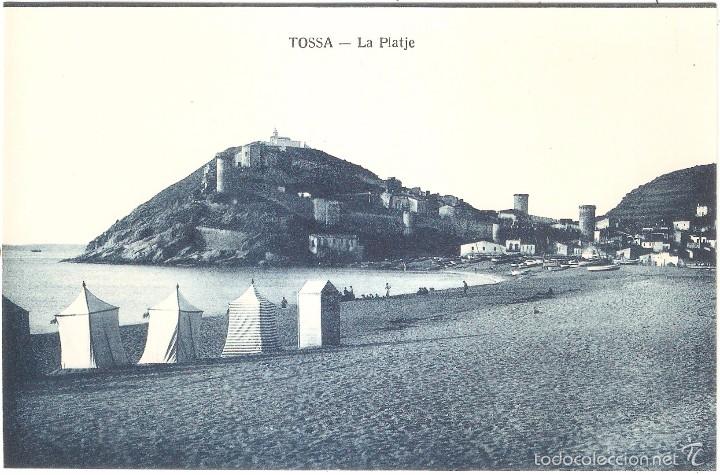 Postales: GIRONA TOSSA LA PLATJE ED.J. TORT. FOT&Oacute;GRAFO. SIN CIRCULAR