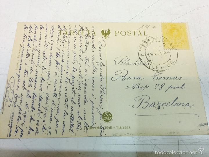 Postales: TARREGA: CARRETERA DE VERDU - THOMAS - POSTAL ORIGINAL - Foto 2