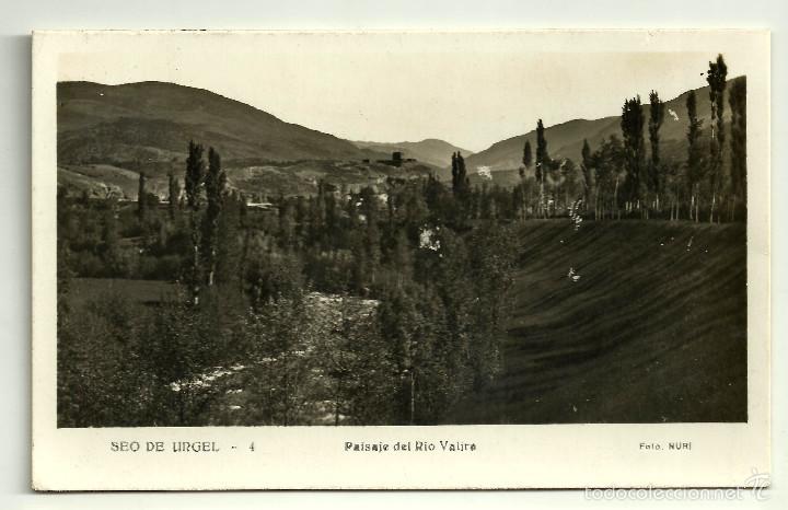 Postales: POSTAL DE LA SEO DE URGEL (PAISAJE DEL RIO VALIRA)