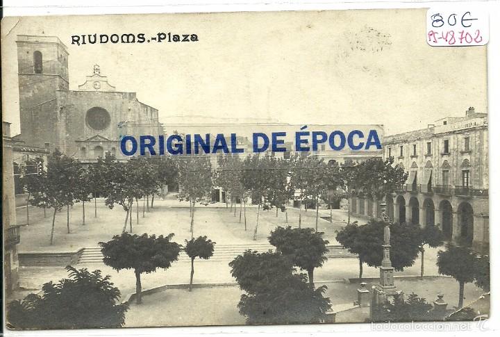 Postkarten: (PS-48702)POSTAL FOTOGRAFICA DE RIUDOMS-PLAZA