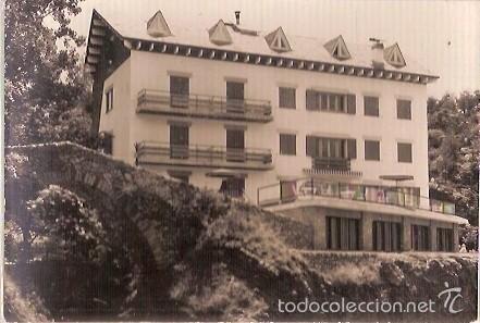 Cartes Postales: ANTIGUA POSTAL CASTELLAR DE N'HUG HOSTAL LES FONTS FOTO DESEURAS