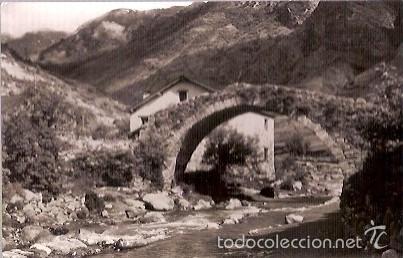 Postales: ANTIGUA POSTAL 6 ESPOT PALLARS ROI ESCRIU PUENTE ROMANO CUYAS