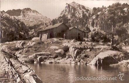 Postales: ANTIGUA POSTAL 473 VALLE DE ESPOT LERIDA REFUGIO DE J M&ordf; BLANCH EN EL LAGO TORT EDICION OFICINA DE T