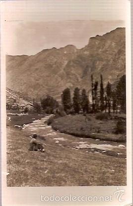 Cartoline: esANTIGUA POSTAL 14 REGION DE POGUERA Y LOS ENCANTS DE ESPOT DESDE EL COLLET DE LLABORRE COMERCIO AN