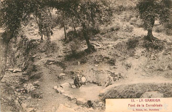 Postais: a01205 la garriga - font enrrablada - roisin n&ordm;15 circulada 1928