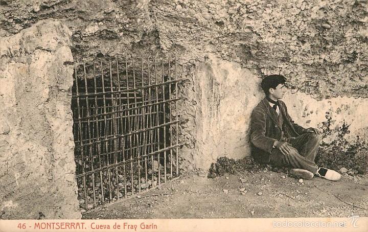 Postkarten: a01782 montserrat - cueva de fray garin - thomas n&ordm;46