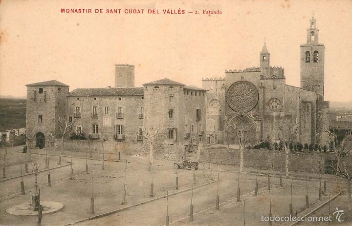 Postais: a02257 monasterio de sant cugat del valles - fatxada - roisin n&ordm;2