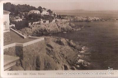 Cartes Postales: ANTIGUA POSTAL 158 S'AGARO COSTA BRAVA CHALETS Y CAMINO DE RONDA R GASSO