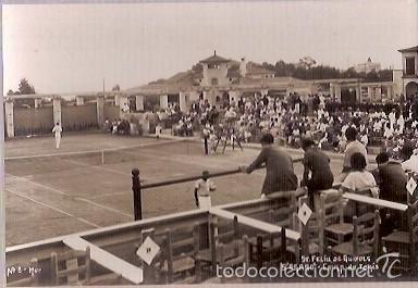 Cartes Postales: ANTIGUA POSTAL N&ordm;8 ST FELIU DE GUIXOLS S'AGARO CAMP DE TENIS MUR