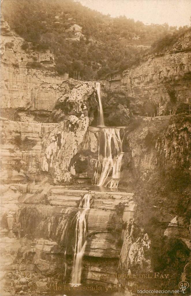 Postais: a03074 sant miquel del fai - vista de la cascada y els 3 salts - ob