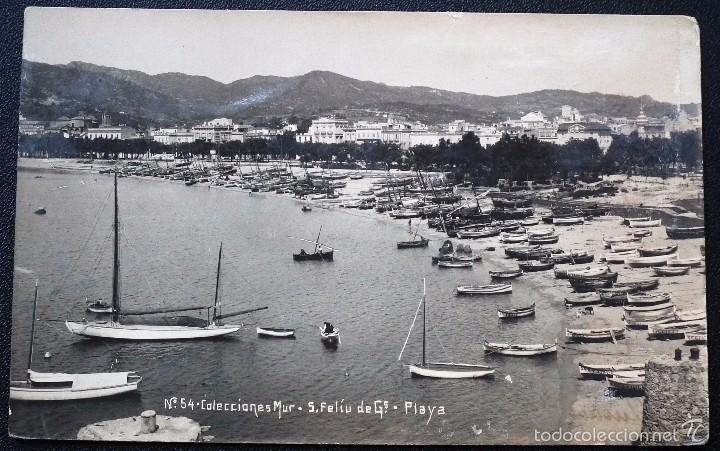 Postales: POSTAL DE SANT FELIU DE GUIXOLS. PLAYA N&Uacute;M 54 - COLECCIONES MUR