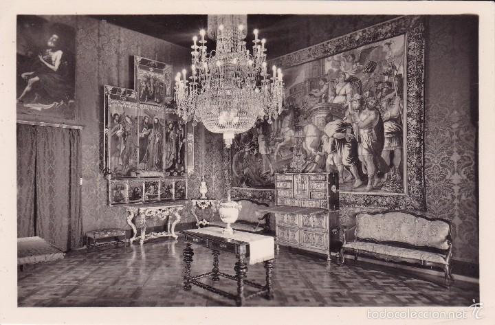 Postales: Palacio de Perelada Sal&oacute;n principal (sin circular) - Foto 1