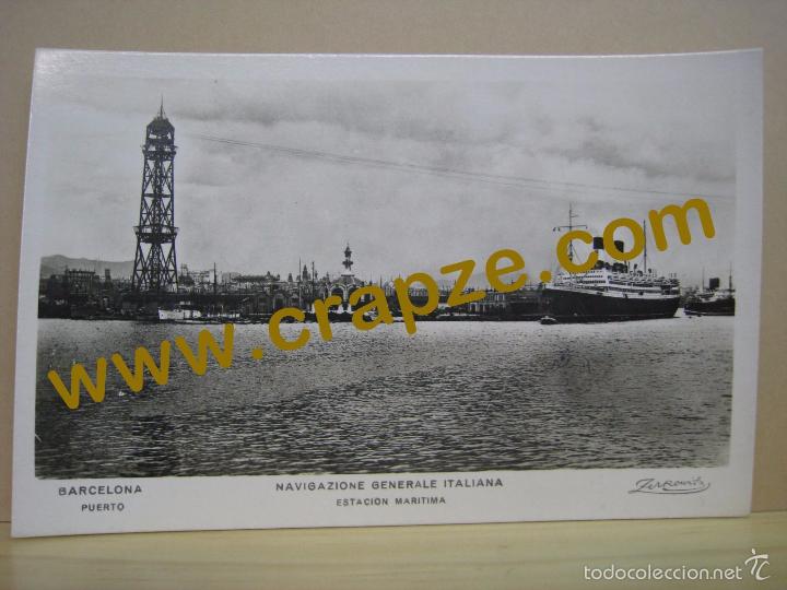 Cartoline: BARCELONA: ESTACION MARITIMA - ZERKOWITZ - POSTAL ORIGINAL