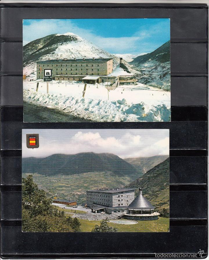 Postales: VIELLA. PARADOR NACIONAL DEL VALLE DE ARAN. 2 POSTALES DISTINTAS