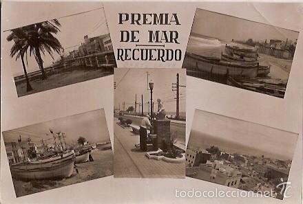 Postales: ANTIGUA POSTAL PREMIA DE MAR RECUERDO COMERCIAL PRAT ESCRITA 1961
