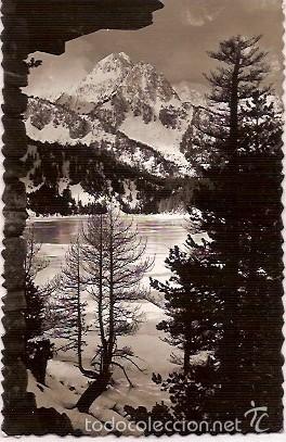 Postales: ANTIGUA POSTAL REGION DE ESPOT Y SAN NICOLAU 53 LAGO SAN MAURICIOPORTERRO ESPOT ESCRITA 1960 EDICION