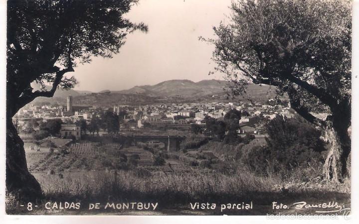 Cartoline: POSTAL DE CALDAS DE MONTBUY ,VISTA PARCIAL .