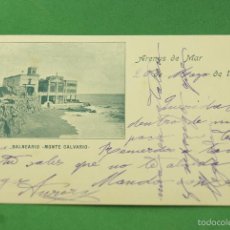 Postales: ARENYS DE MAR BALNEARIO MONTE CALVARIO 1903 FRANQUEADA
