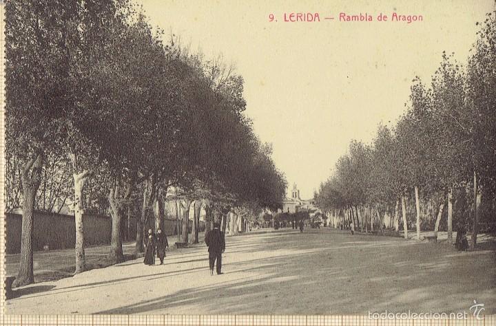 Cartes Postales: LERIDA CIUDAD-SOL Y BENET IMPRESOR - RAMBLA ARAGON - N&ordm;9