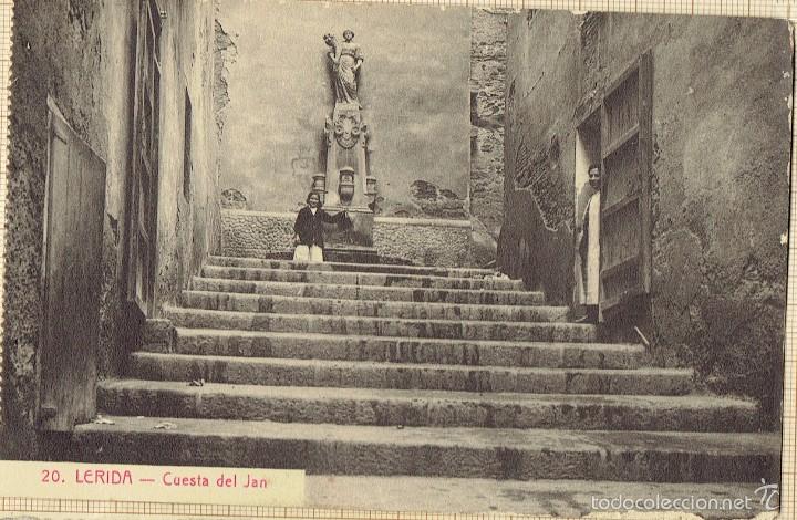 Postales: LERIDA CIUDAD-SOL Y BENET IMPRESOR - CUESTA DE JAN - N&ordm;20