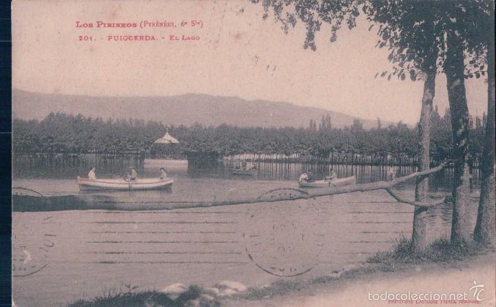 Postkarten: POSTAL LOS PIRINEOS.- 201 PUIGCERDA- EL LAGO. CIRCULADA. FOTOTIPIA LABOUCHE FRERES
