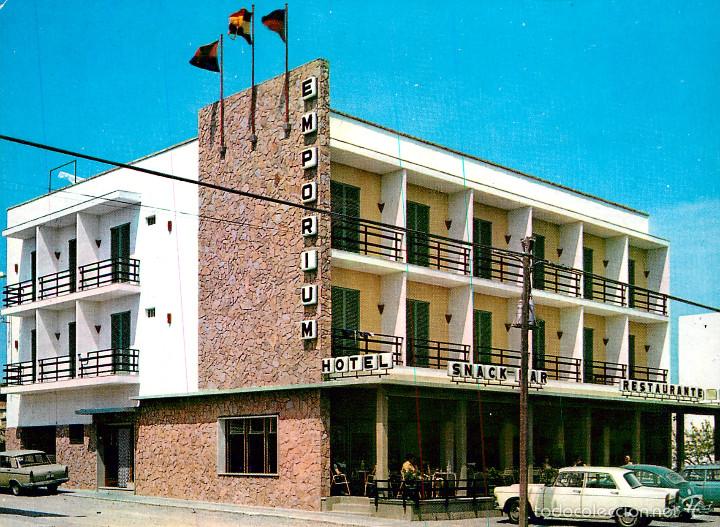 Postcards: m03510 Castello D'empuries hotel emporium 1969 mallol coches