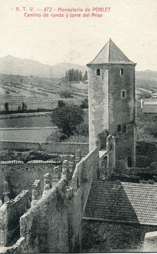 Postkarten: a01983 Poblet - Camino De Ronda Y Torre Del Prior - Atv N&ordm;472