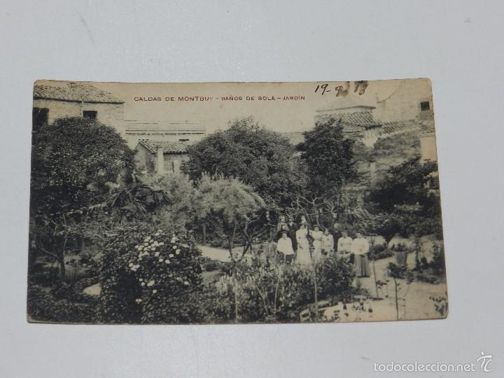 Postkarten: CALDAS DE MONTBUY - BA&Ntilde;OS DE SOLA - JARDIN