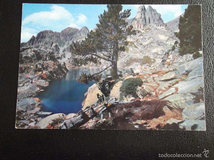 Postales: Valle de Espot. 5028 Lago y Agulles d'A'mitjes. Oficina Municipal de Turismo de la Pobla de Segur. N