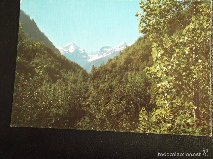 Postales: Vall de Ar&aacute;n. 198 Artiga de Lin. Al fons Tuc Furcanada, Maladetas y Tuc Blanc. Ed. Sicilia. Nueva
