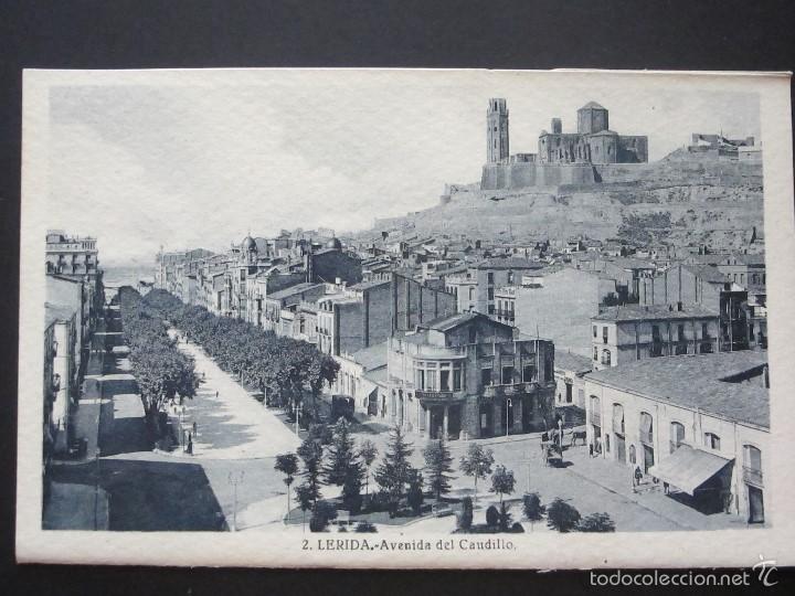 Postales: LERIDA. AVENIDA DEL CAUDILLO - Foto 1
