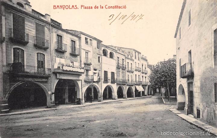 Postales: BANYOLAS (GERONA).- PLASSA DE LA CONSTITUCI&Oacute; - Foto 1