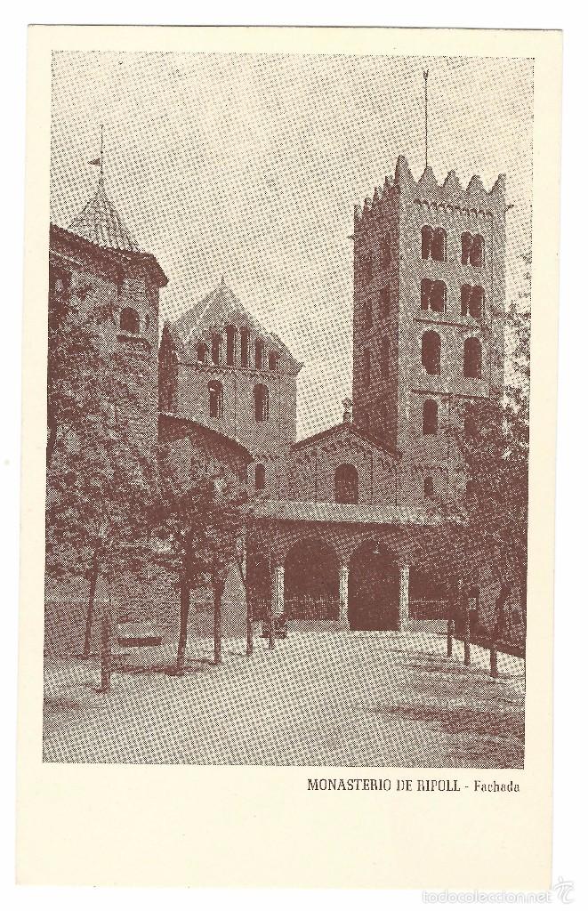Postales: MONASTERIO RIPOLL - FACHADA - SIN CIRCULAR - Foto 1