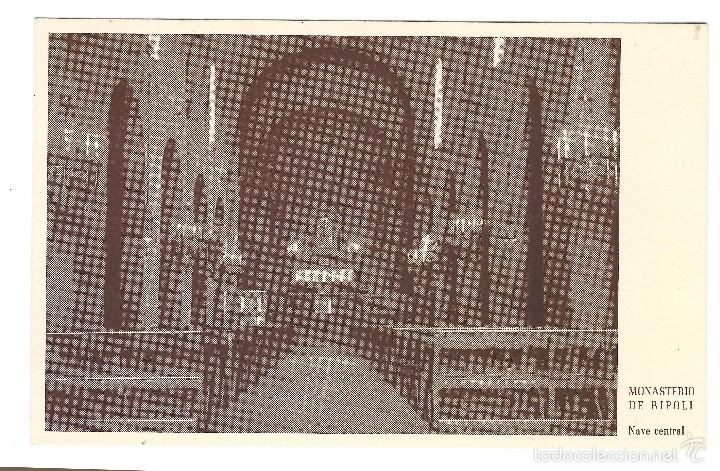 Postales: MONASTERIO RIPOLL - NAVE CENTRAL - SIN CIRCULAR - Foto 1