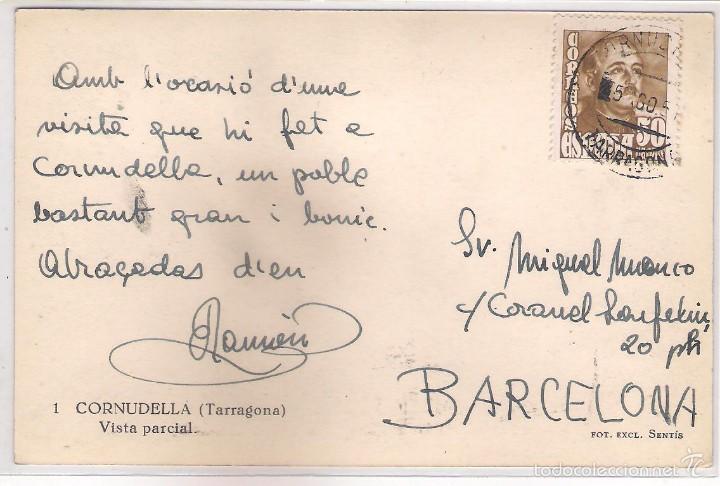 Postales: POSTAL DE CORNUDELLA , VISTA PARCIAL . - Foto 2