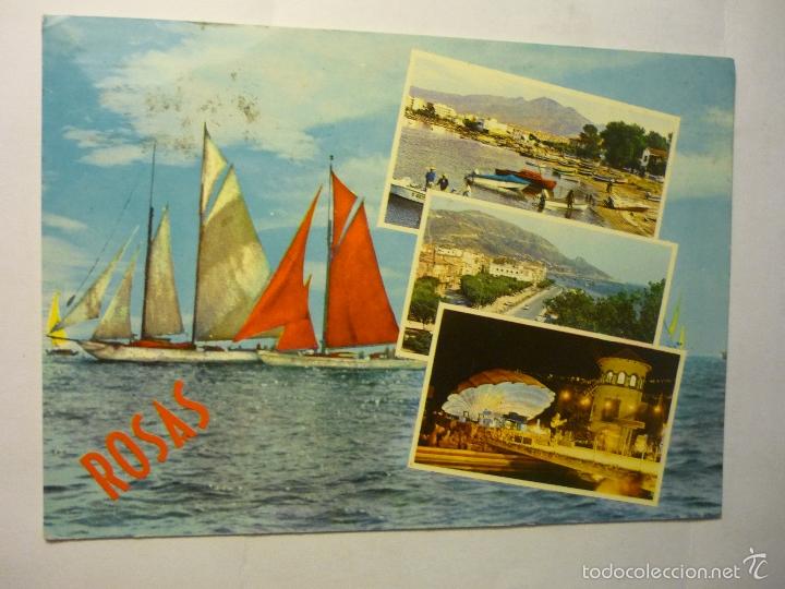 Postales: POSTAL ROSAS --CIRCULADA  CM - Foto 1