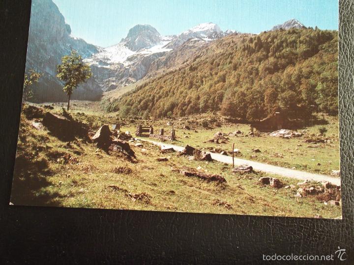 Postales: Artiga de Lin (Valle de Ar&aacute;n). 205 Al fondo Coll de Toro, Pe&ntilde;a Nere y Tuc Blanc. Ed. Sicilia. Nueva