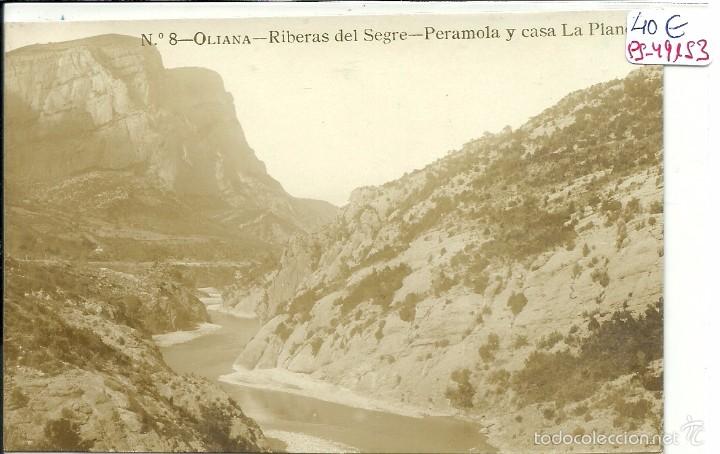Postcards: (PS-49153)POSTAL FOTOGRAFICA DE OLIANA-RIBERAS DEL SEGRE-PERAMOLA Y CASA LA PLANELLA