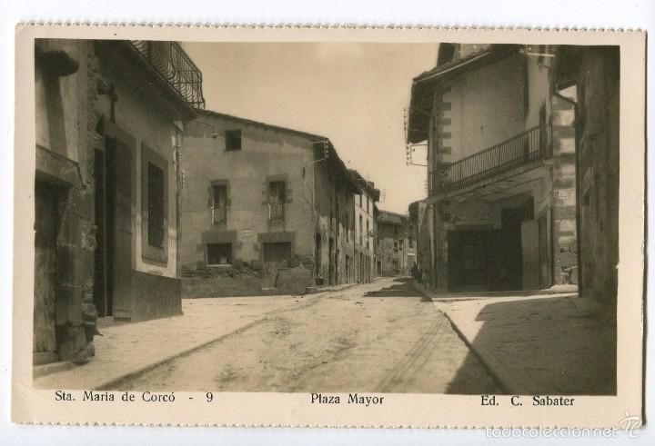 Postais: a03187 santa maria de corco - plaza mayor - sabater n&ordm;9