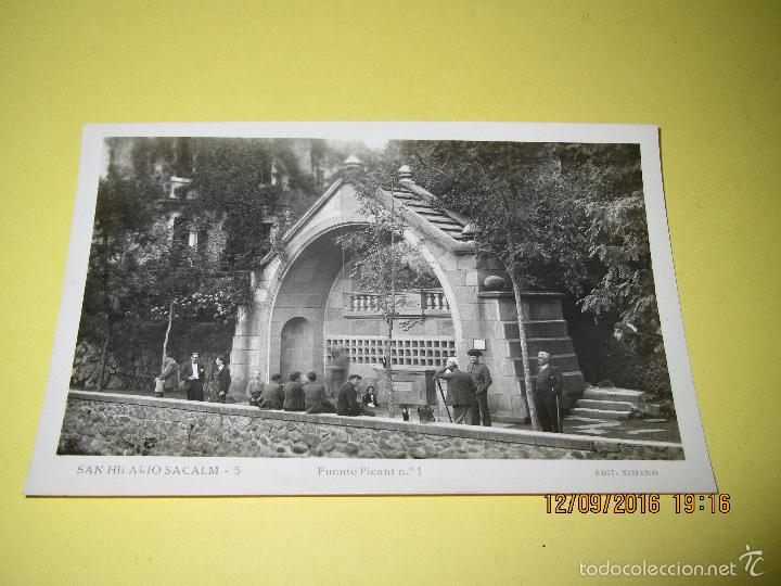 Postales: Antigua Tarjeta Postal Fotogr&aacute;fica de SAN HILARIO SACALM - FUENTE PICANT - Edit. XIMENO