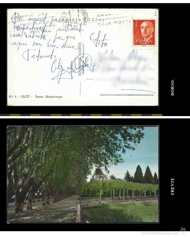Postales: N&ordm;5. Olot. Paseo Maeztrargo. Ediciones Arques. - Foto 1