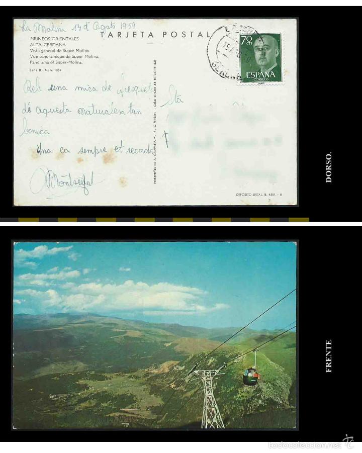 Postales: Pirineos Orientales. Alta Cerda&ntilde;a. Vista general de Super-Molina.